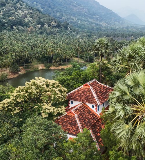 aerial shot of seethavanam. nature friendly, eco friendly