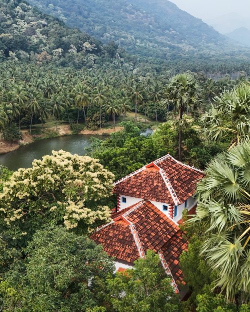 aerial shot of seethavanam. nature friendly, eco friendly